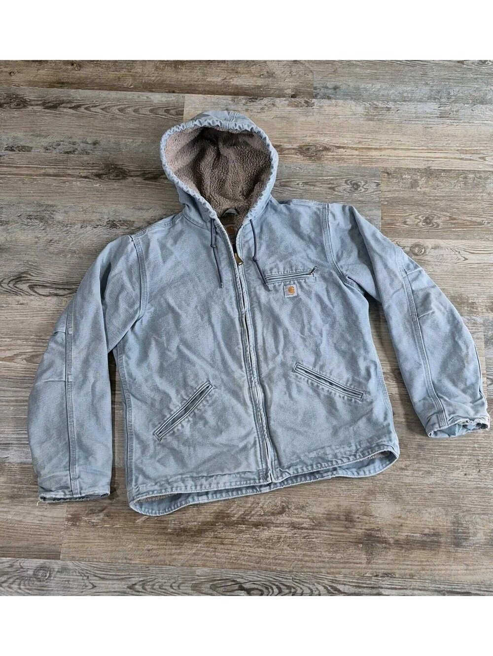 Carhartt Sierra Sea Glass Women's M (8/10) Sherpa Lined Coat WJ141-331